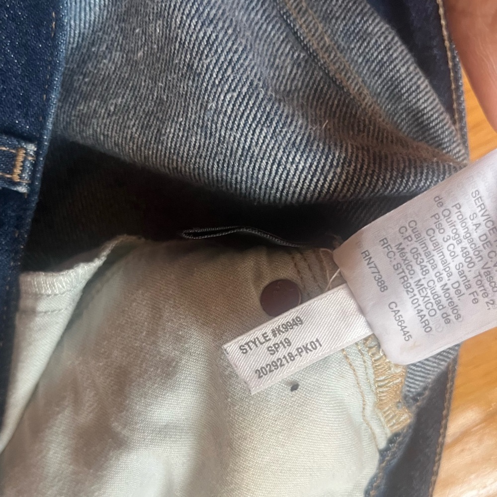 Madewell Rigid Denim Straight Mini Skirt 27 - Picture 10 of 11
